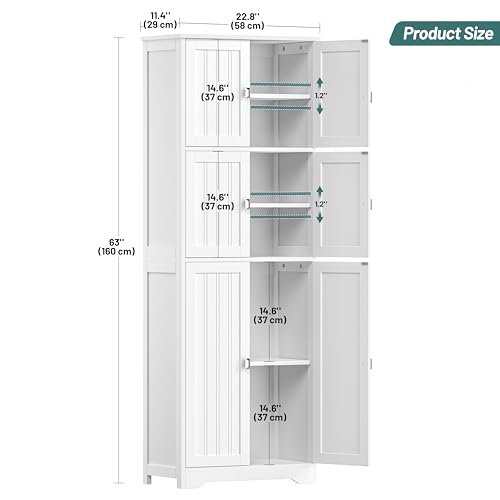 Zeibospri 63" H Tall Bathroom view 3