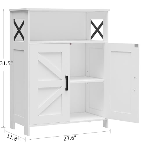 Homhedy Farmhouse Bathroom Storage Cabinet view 3