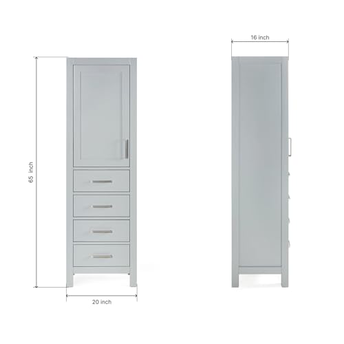 ARIEL Cambridge Bathroom Storage Cabinet view 2
