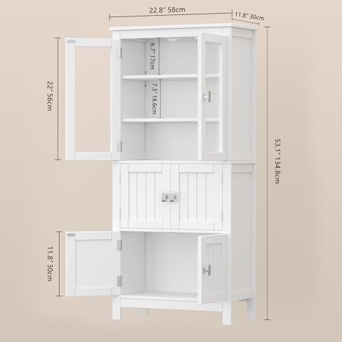 Akxomel 53.1" H Tall Bathroom view 3