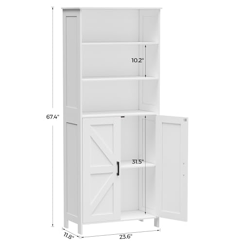 Homhedy 67" Tall Bathroom Storage view 2