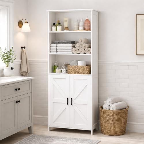 Homhedy 67" Tall Bathroom Storage