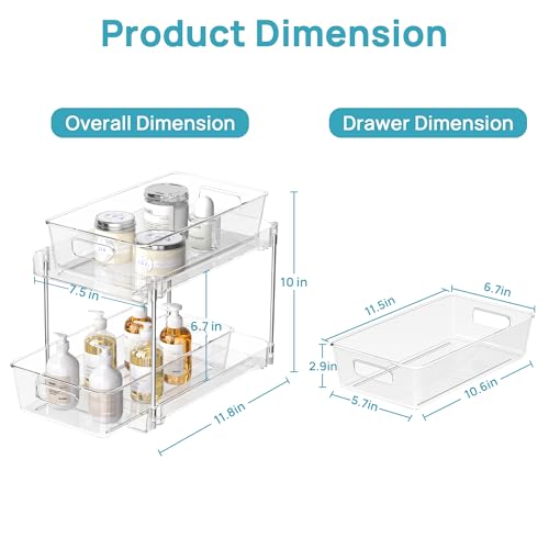 Vtopmart 4 Pack Bathroom Organizer view 2