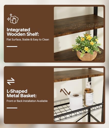 4-Tier Over-the-Toilet Storage Rack with view 4