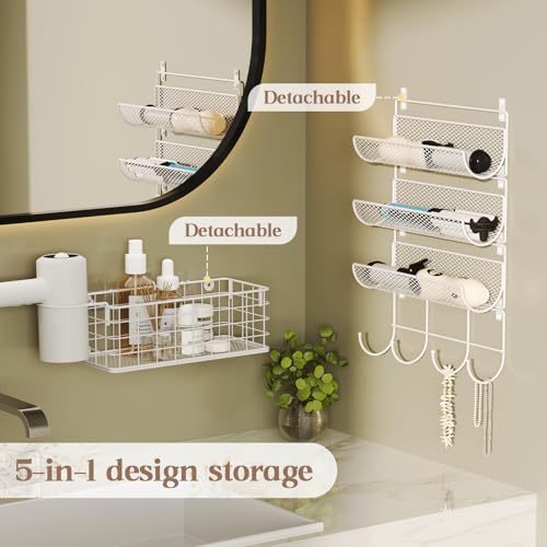Wall-Mounted Hair Dryer Holder Styling view 5
