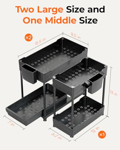 Sevenblue 3-Pack 2-Tier Under Sink view 3