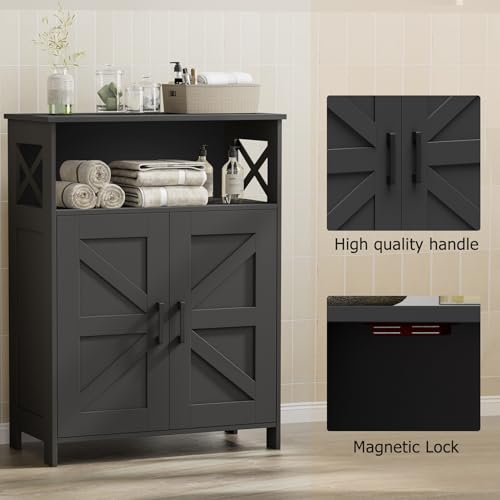 Homhedy Farmhouse Bathroom Storage Cabinet view 5