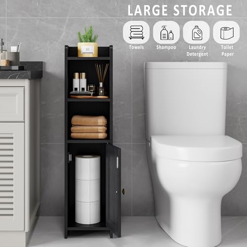 Lomojo Small Bathroom Storage Cabinet view 4