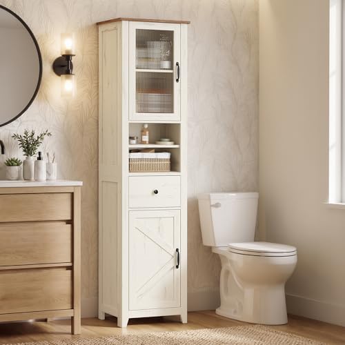 VASAGLE Tall Bathroom Cabinet Narrow