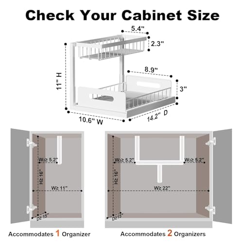 REALINN Under Sink Organizer Pull view 2