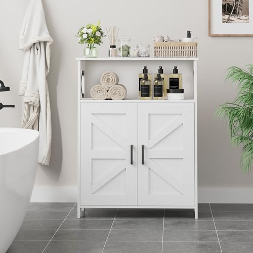 Homhedy Farmhouse Bathroom Storage Cabinet view 2