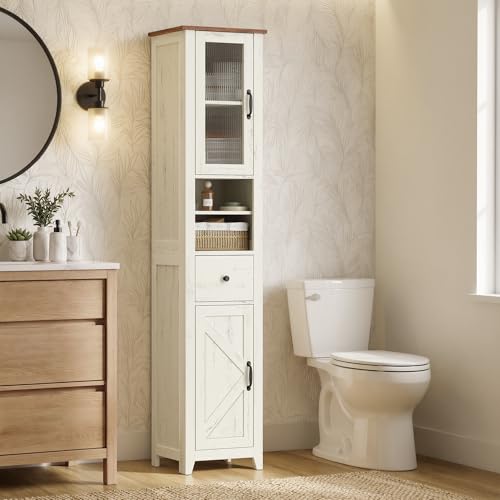 VASAGLE Tall Bathroom Cabinet Narrow