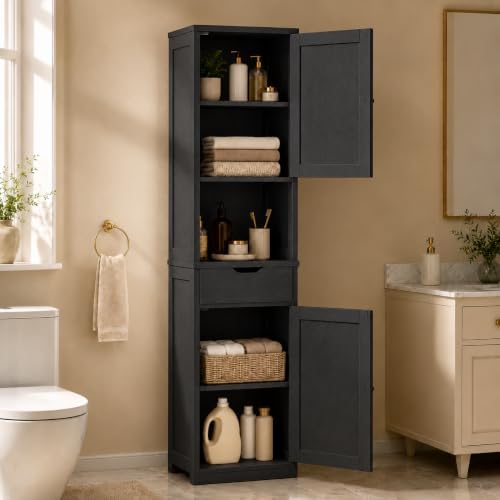 Walsunny Tall Bathroom Storage Cabinet