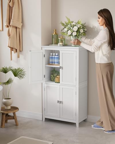 VASAGLE Bathroom Floor Storage Cabinet view 2