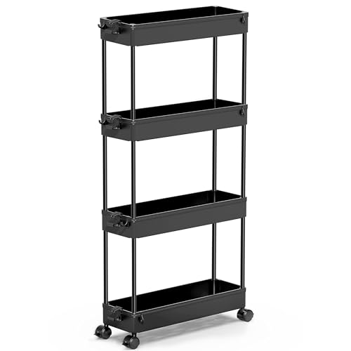 SPACEKEEPER Slim Rolling Storage Cart