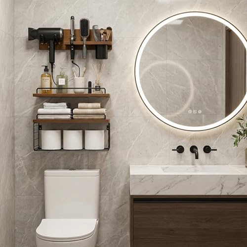 GODDGITT 3-Tier Bathroom Floating Shelves view 5