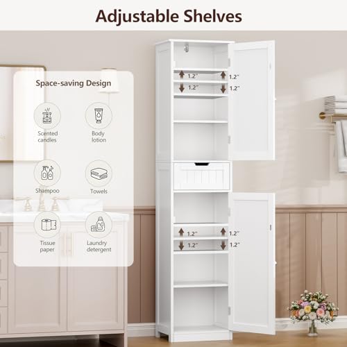 Iwell 67" Tall Bathroom Cabinet view 4
