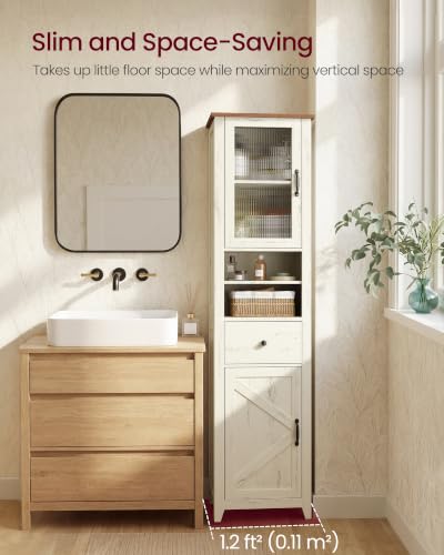 VASAGLE Tall Bathroom Cabinet Narrow view 4