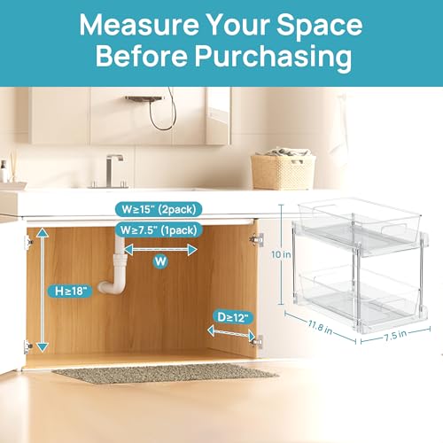 Vtopmart 4 Pack Bathroom Organizer view 3
