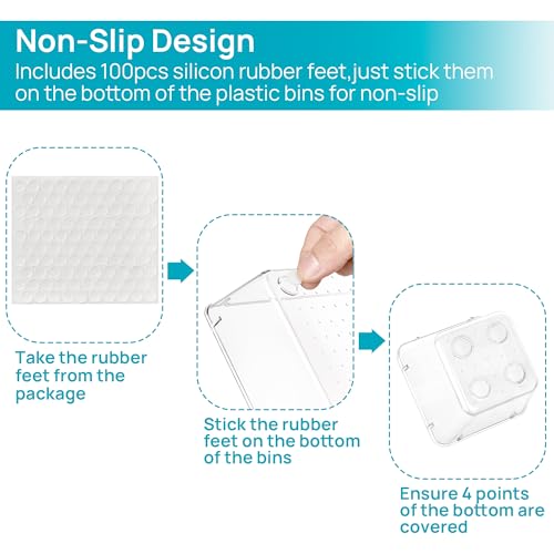 Vtopmart 25 PCS Clear Plastic view 4