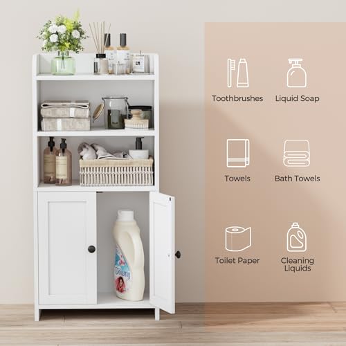 Homhedy Small Bathroom Storage Cabinet view 4