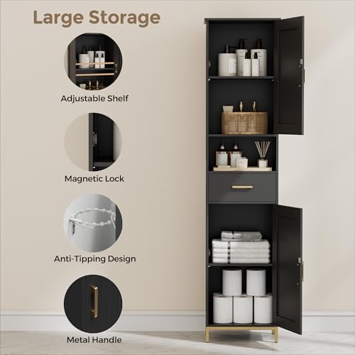 Homhedy 67" H Bathroom Storage view 4