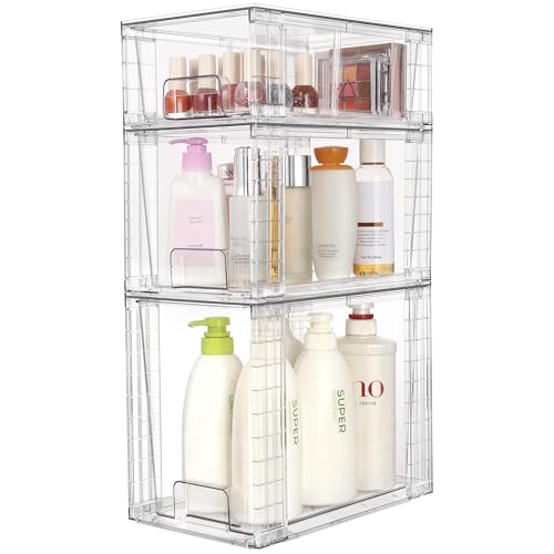 Vtopmart 3 Pack Clear Stackable view 4