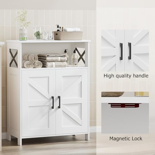 Homhedy Farmhouse Bathroom Storage Cabinet view 5