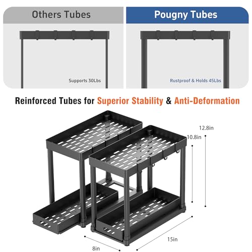 POUGNY 2 Pack Pull-Out Storage view 2