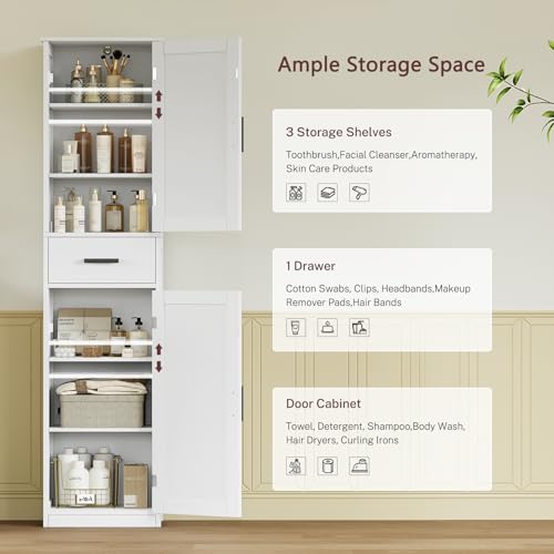 usikey 67'' Tall Bathroom Cabinet view 5