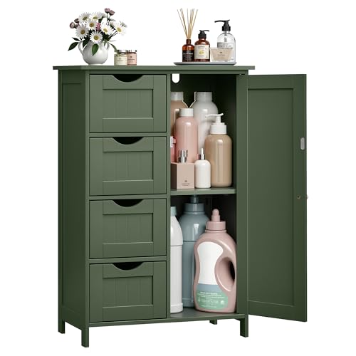 VASAGLE Floor Storage Cabinet Farmhouse