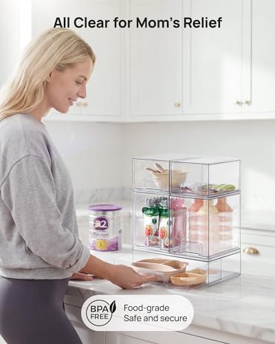 Vtopmart Stackable Storage Drawers Set view 5