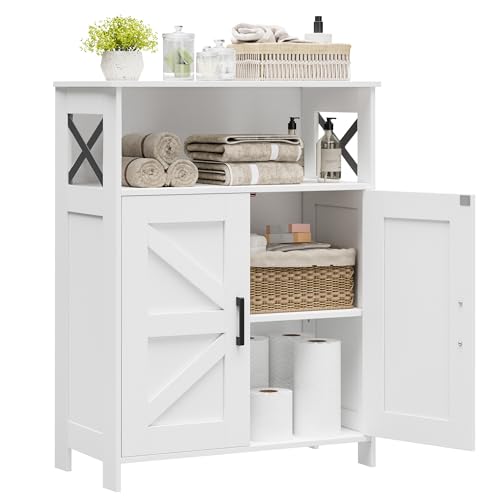 Homhedy Farmhouse Bathroom Storage Cabinet