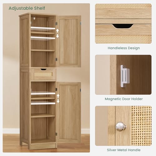 Iwell 66.9" Tall Bathroom Storage view 5