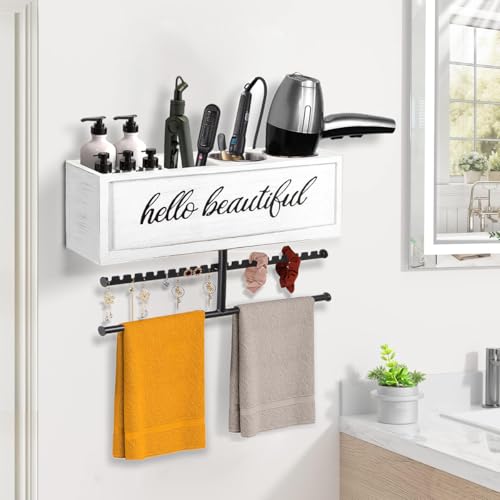 Ronjnndc Rustic Hair Dryer Holder view 2