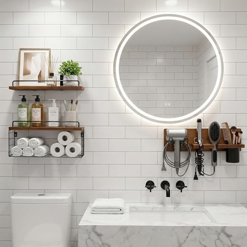 GODDGITT 3-Tier Bathroom Floating Shelves view 2