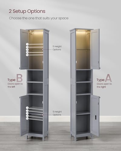 VASAGLE Tall Storage Cabinet with view 3