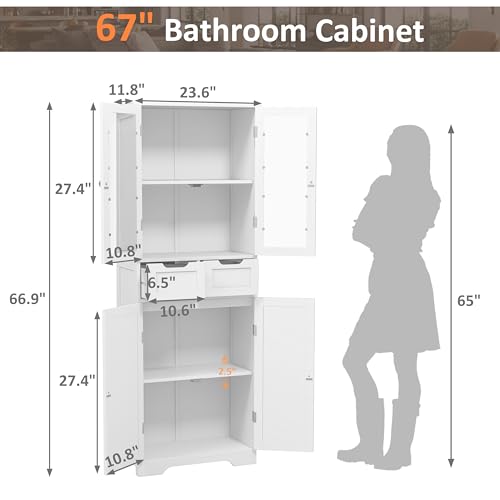 Betterhood 67" Tall Bathroom Storage view 2