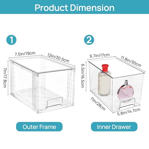 Vtopmart 4 Pack Large Stackable view 3