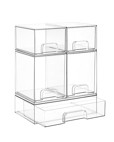 Vtopmart Stackable Storage Drawers Set