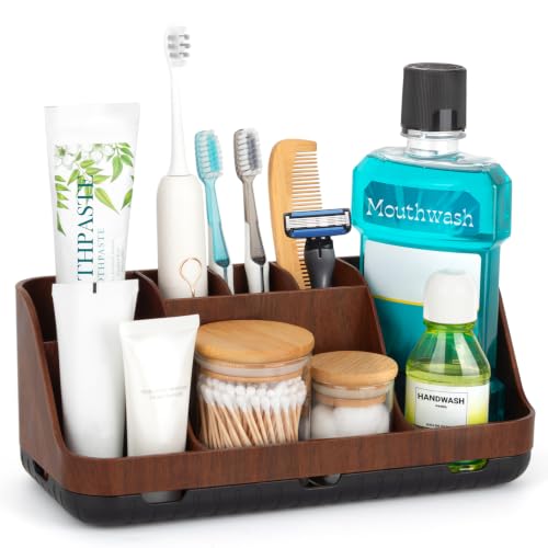 GFWARE Wood Toothbrush Holders for