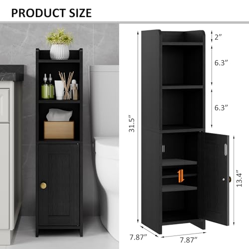 Lomojo Small Bathroom Storage Cabinet view 3