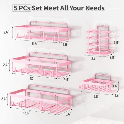 Liuoud 5 Pack Shower Caddy view 5