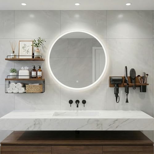GODDGITT 3-Tier Bathroom Floating Shelves view 4