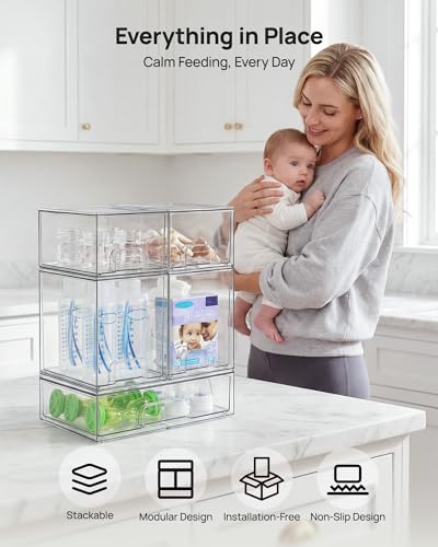 Vtopmart Stackable Storage Drawers Set view 4