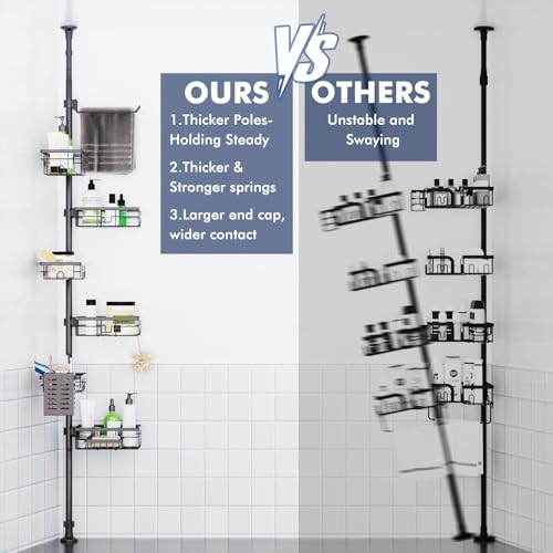 Shower Caddy Organizer Tension Pole view 4