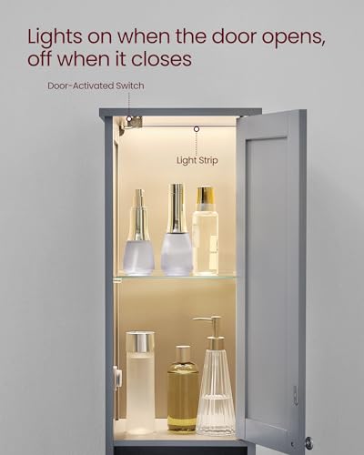 VASAGLE Tall Storage Cabinet with view 4