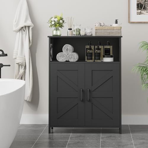 Homhedy Farmhouse Bathroom Storage Cabinet view 2