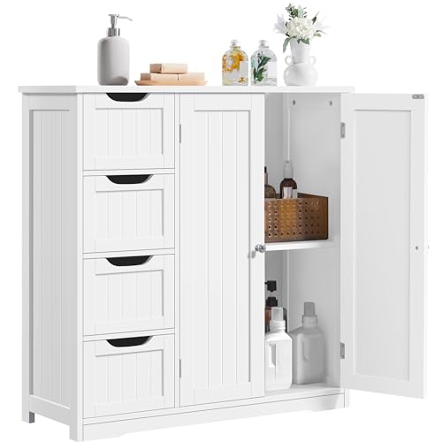 Yaheetech Small Bathroom Storage Cabinet