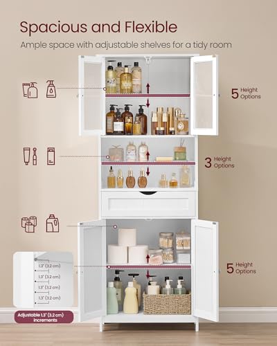 VASAGLE Storage Cabinet Freestanding Drawer view 5